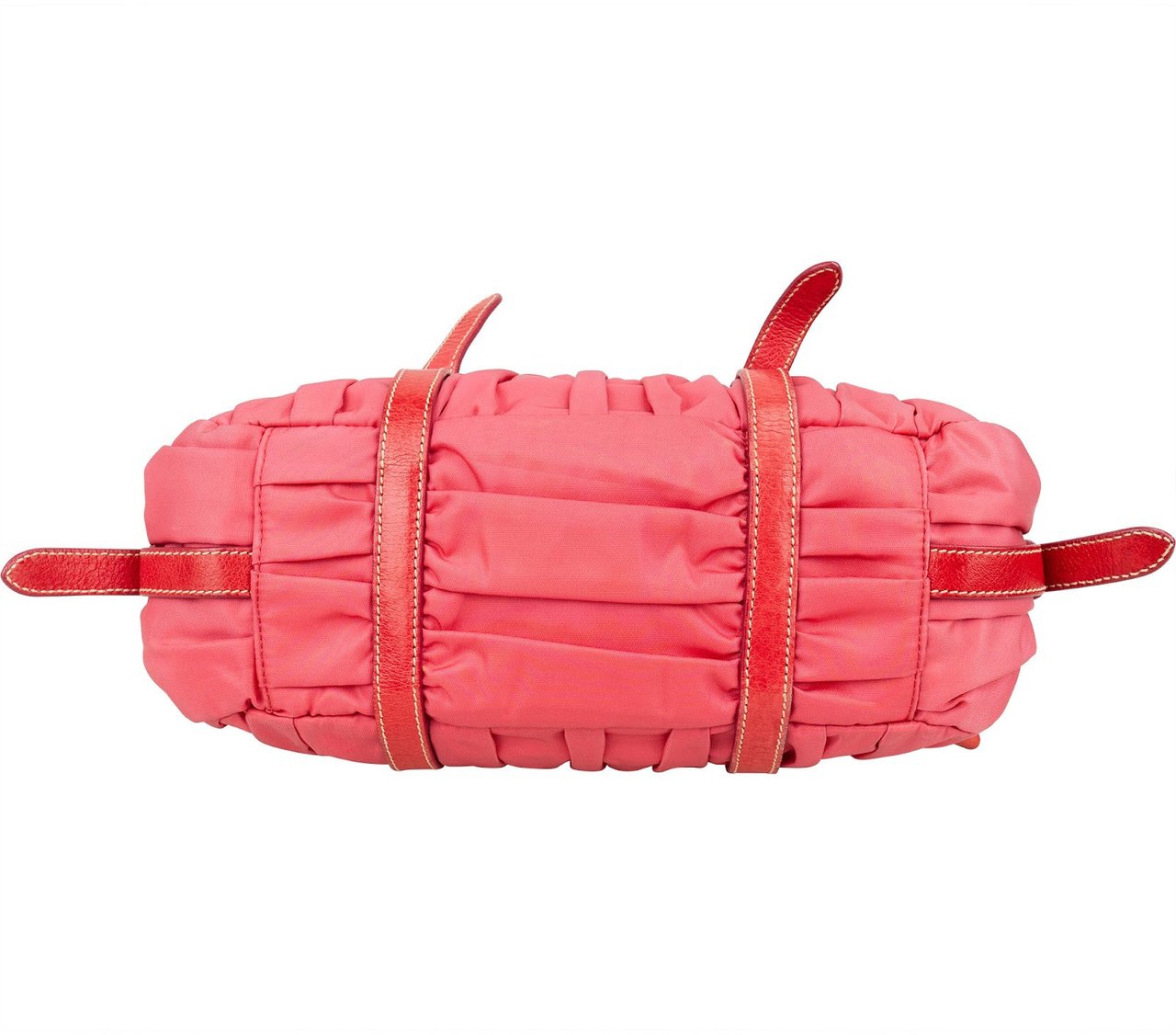 Prada Prada Tessuto Gauffre Satchel Handbag Rood