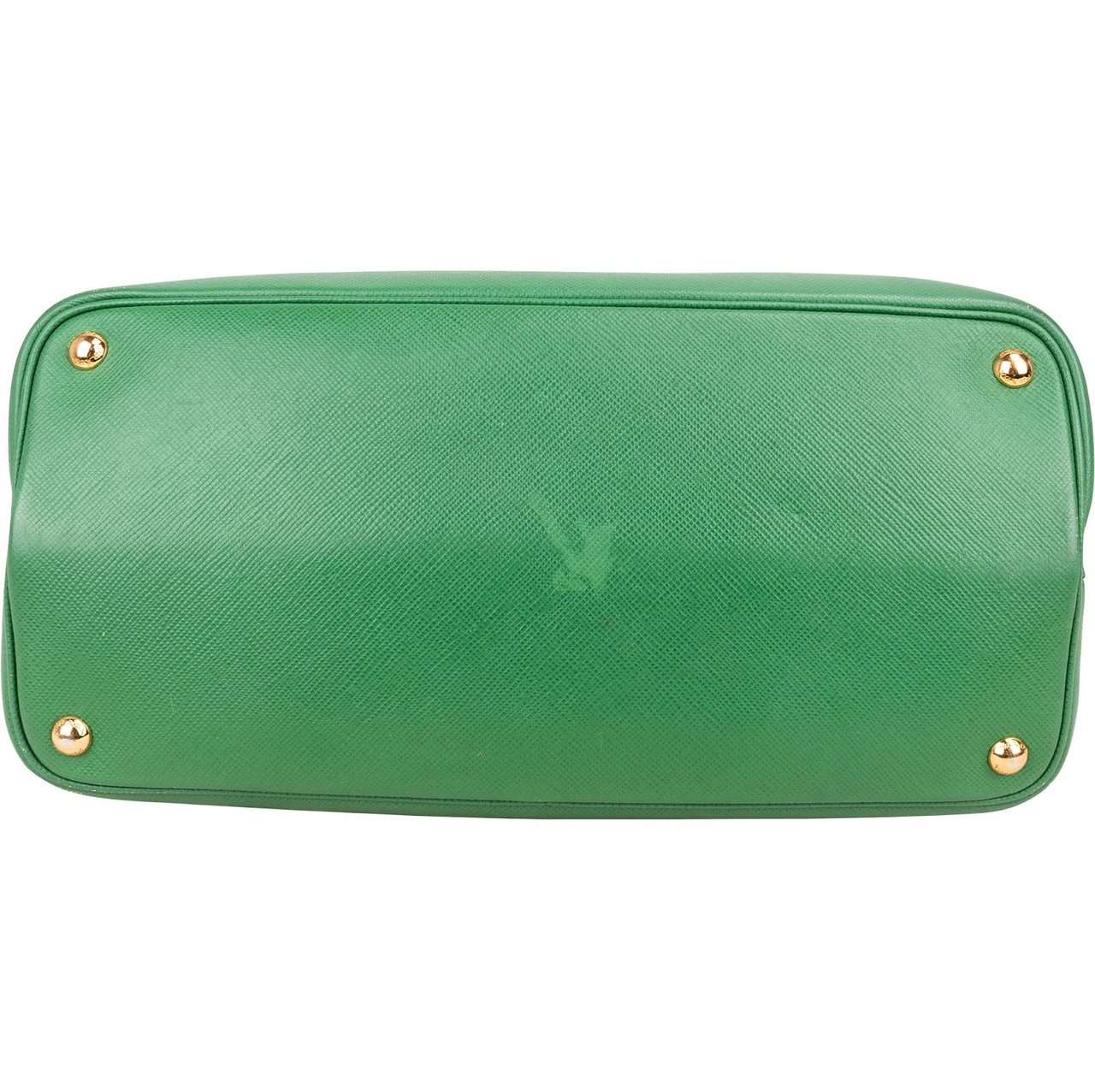 Prada Prada Saffiano Leather Double Handbag Groen