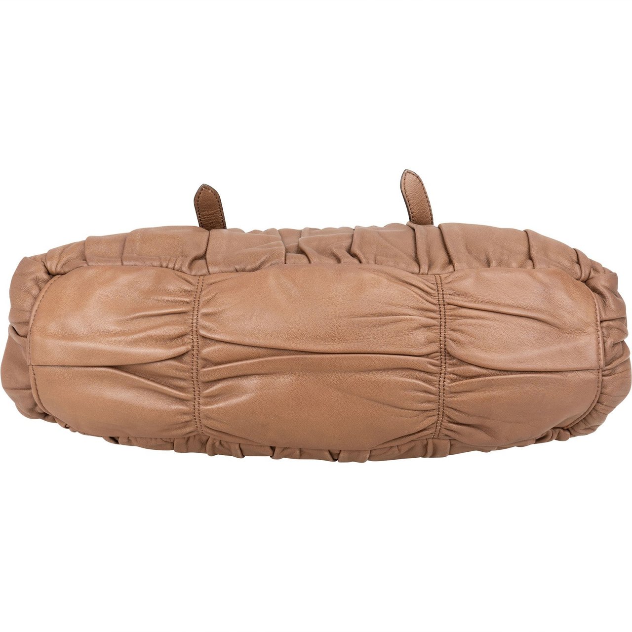 Prada Prada Quilted Nappa Leather Gaufre Satchel Handbag Bruin