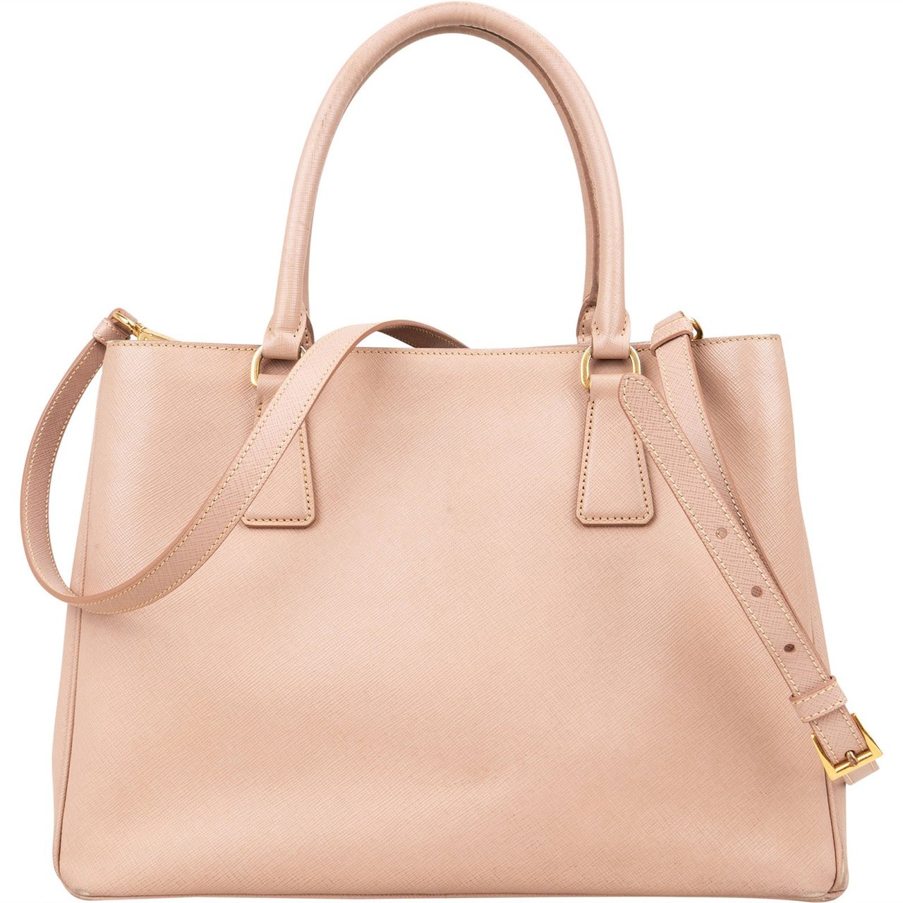 Prada Prada Saffiano Leather Galleria Handbag Rood