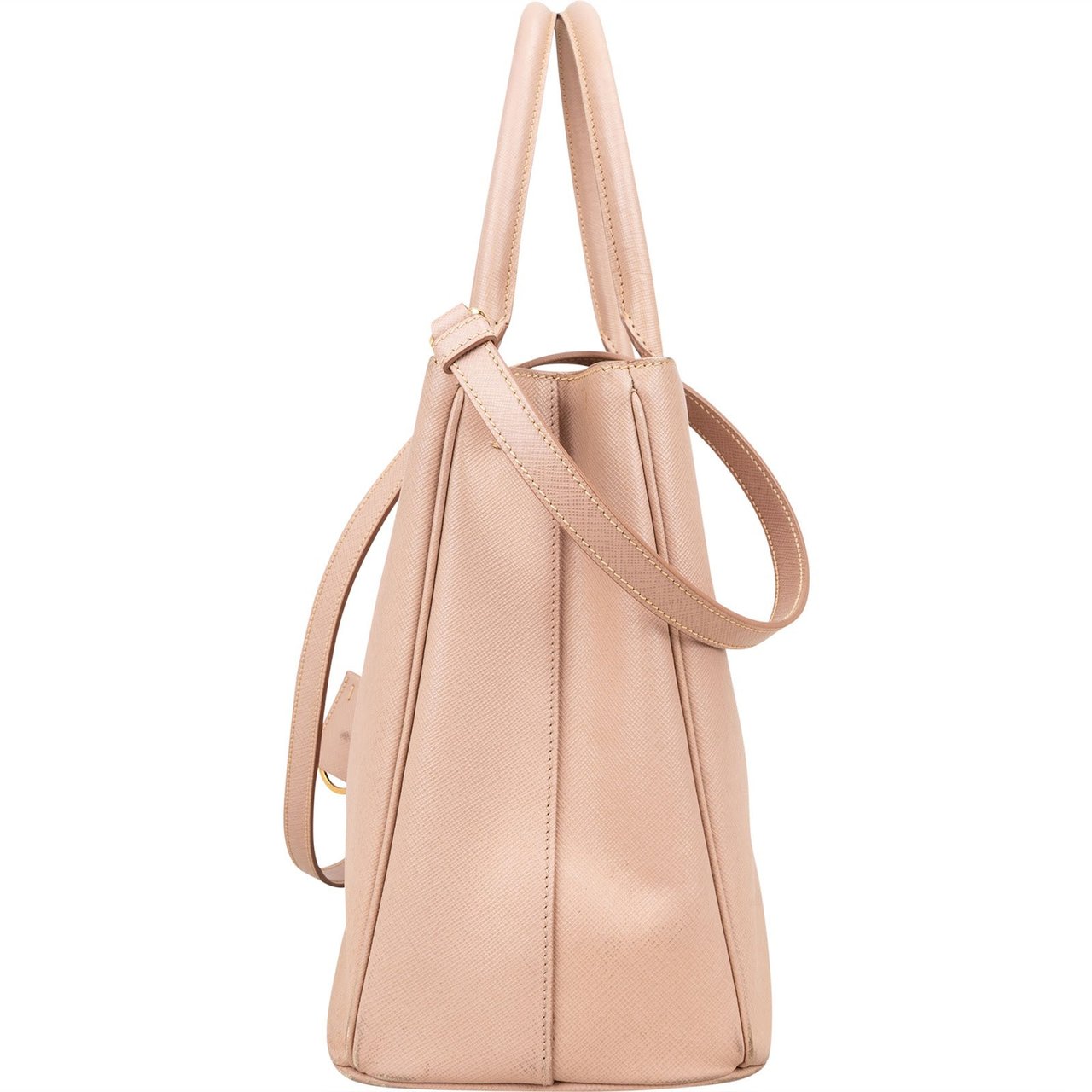 Prada Prada Saffiano Leather Galleria Handbag Rood