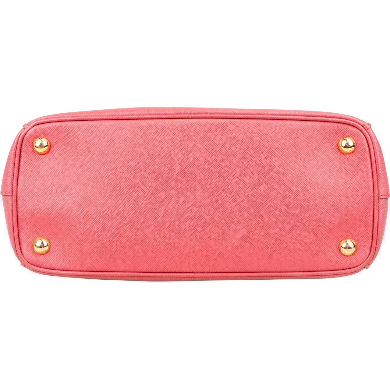 Prada Prada Pink Saffiano Leather Galleria Handbag Rood