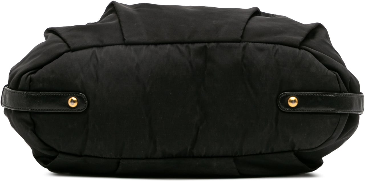 Prada Tessuto Canapa Logo Satchel Zwart