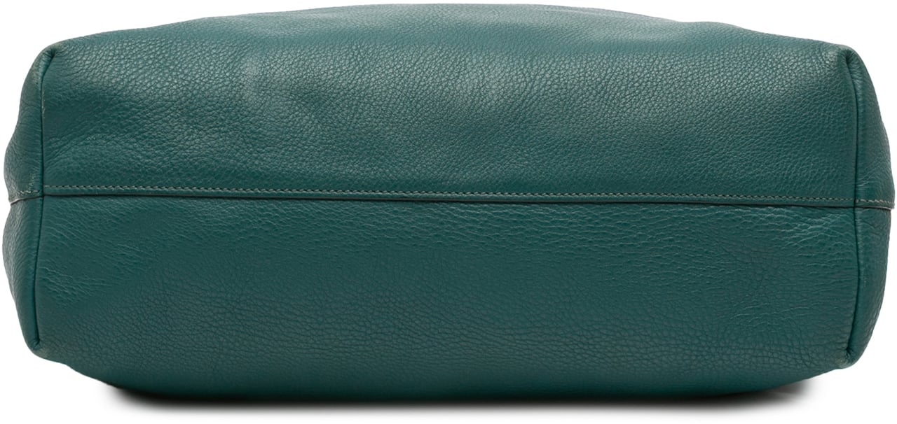 Prada Vitello Daino Open Convertible Tote Blauw