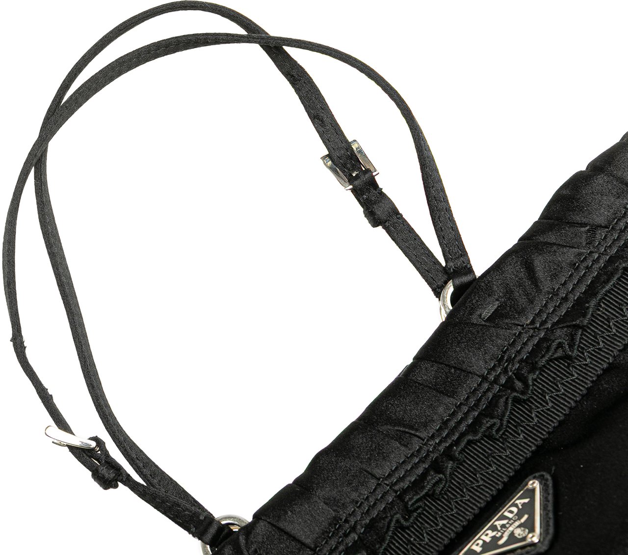 Prada Raso Handbag Zwart
