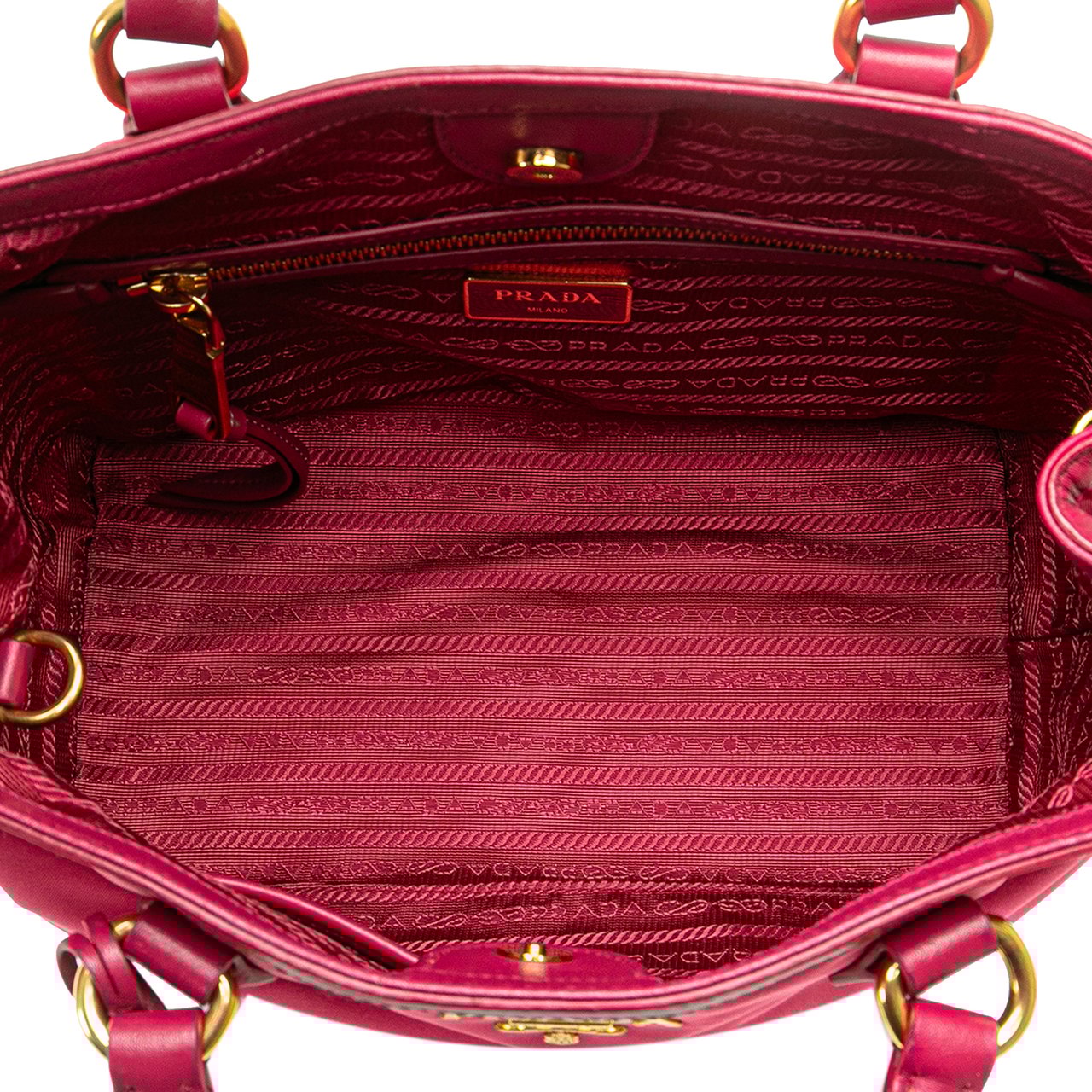 Prada Tessuto Satchel Roze