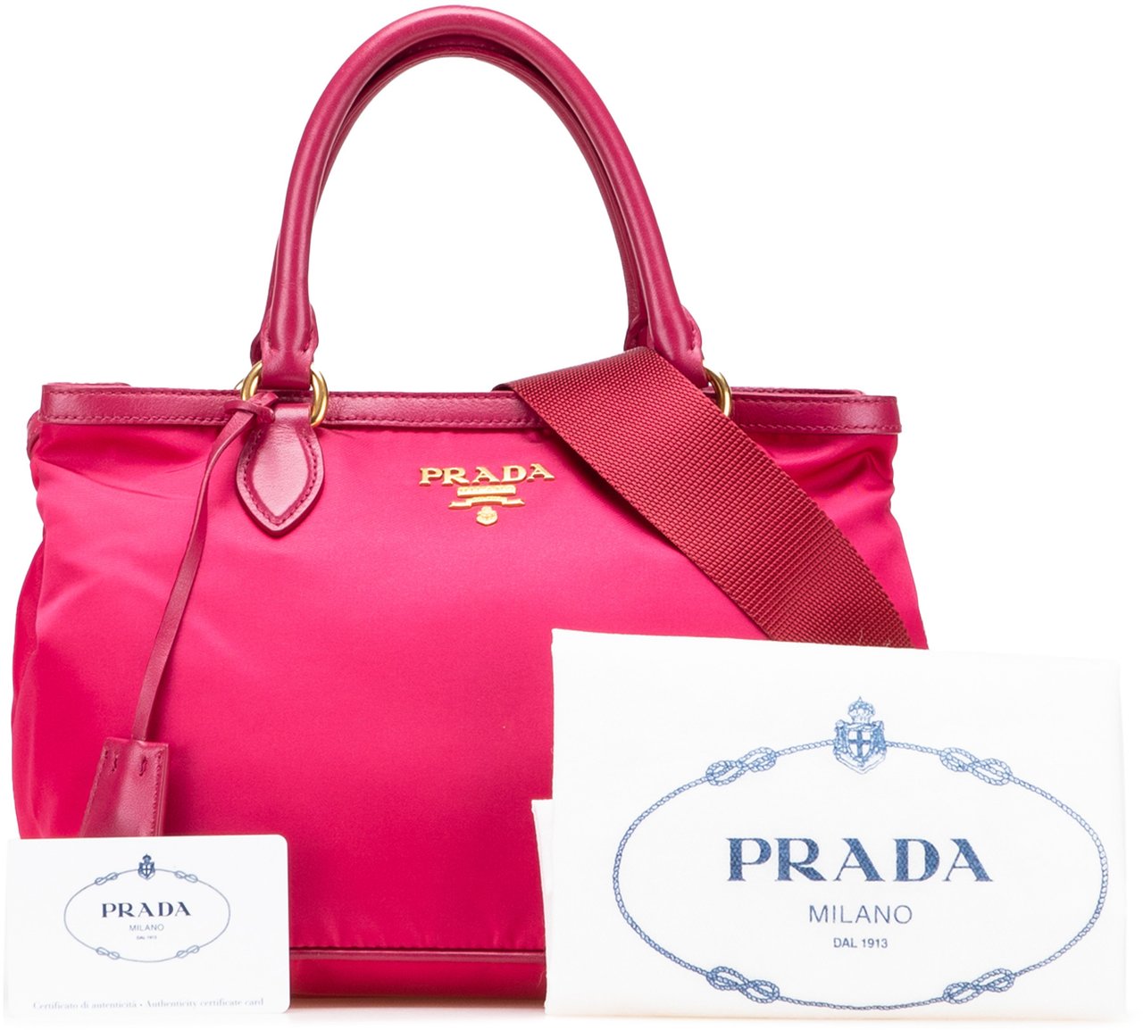 Prada Tessuto Satchel Roze