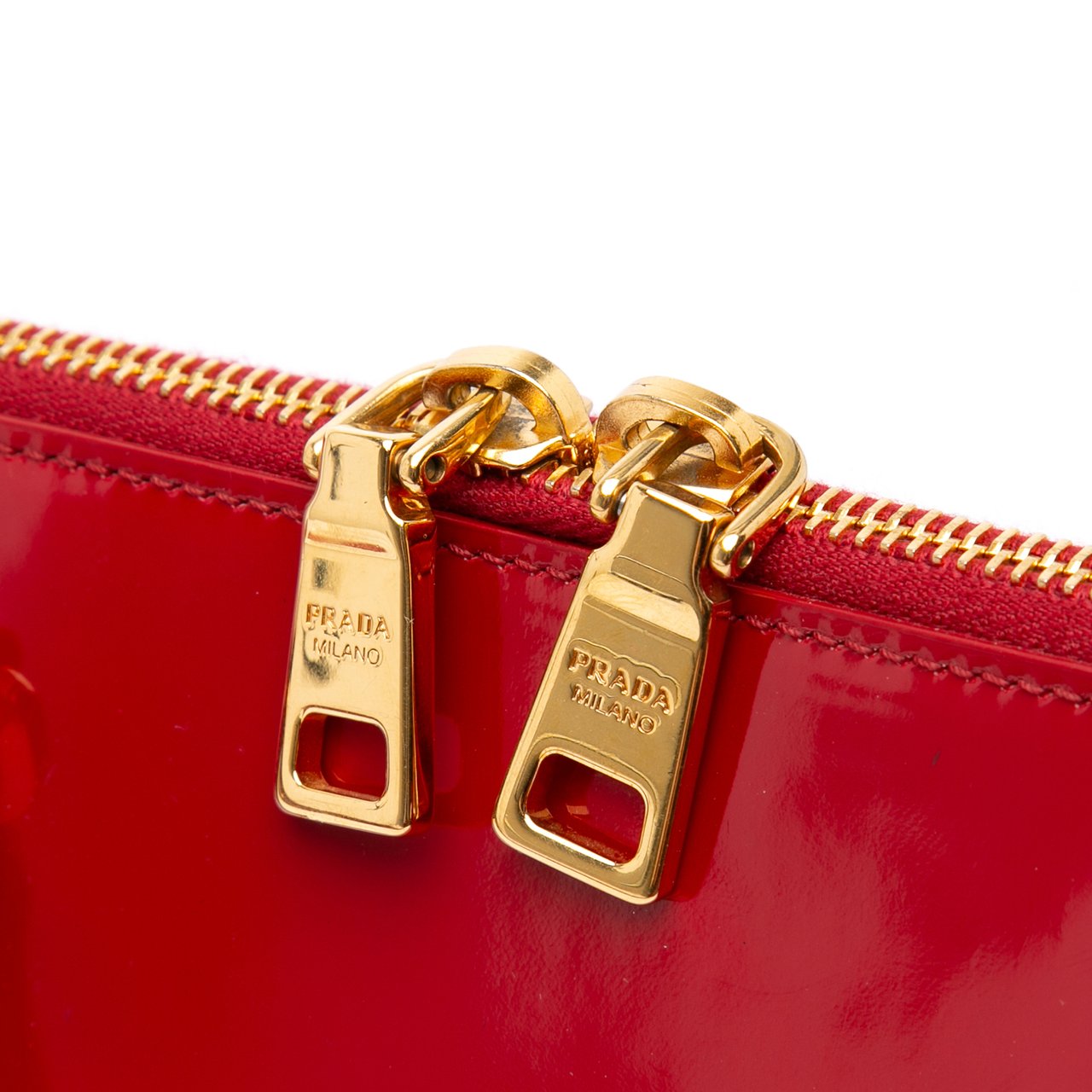 Prada Large Spazzolato Promenade Satchel Rood