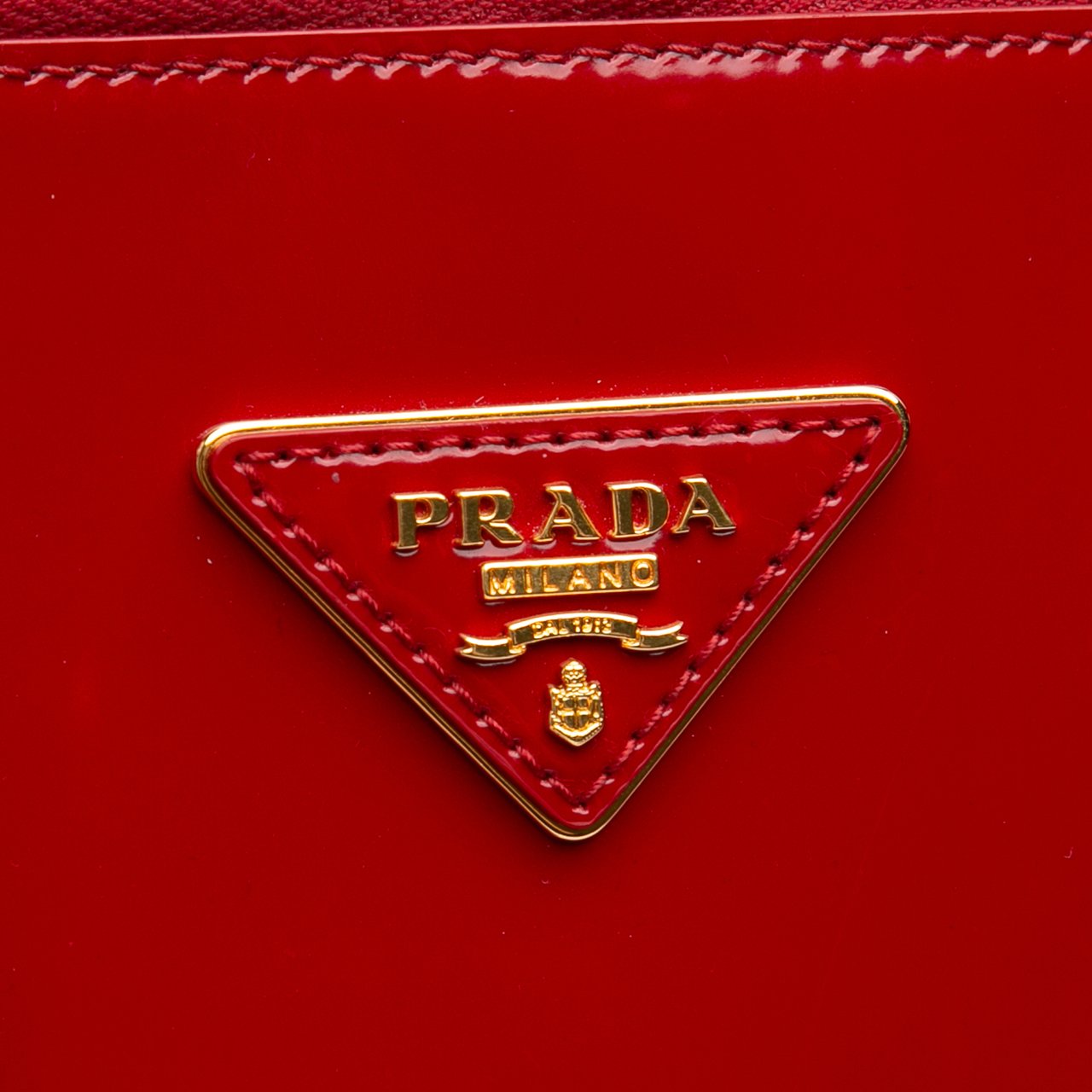 Prada Large Spazzolato Promenade Satchel Rood