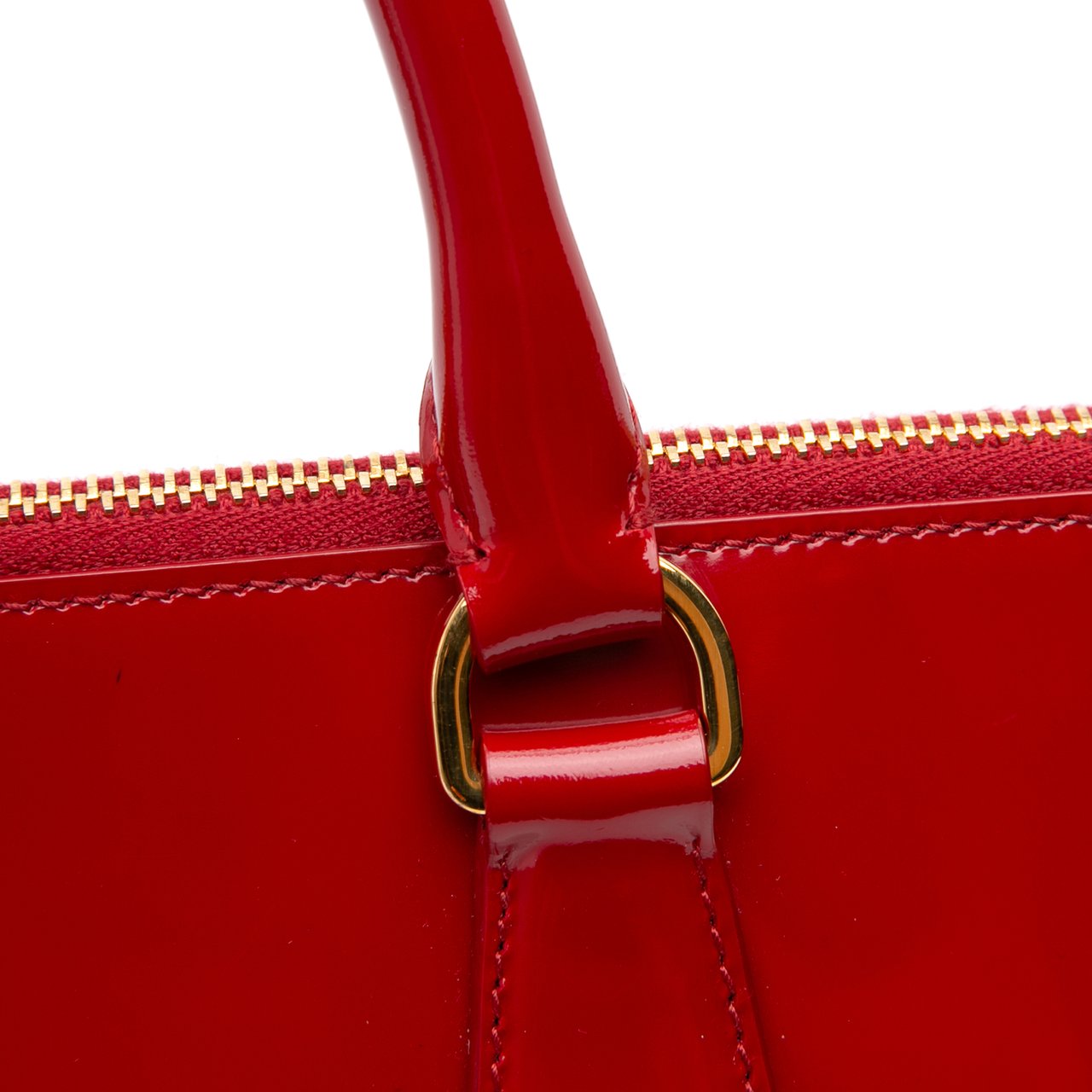 Prada Large Spazzolato Promenade Satchel Rood