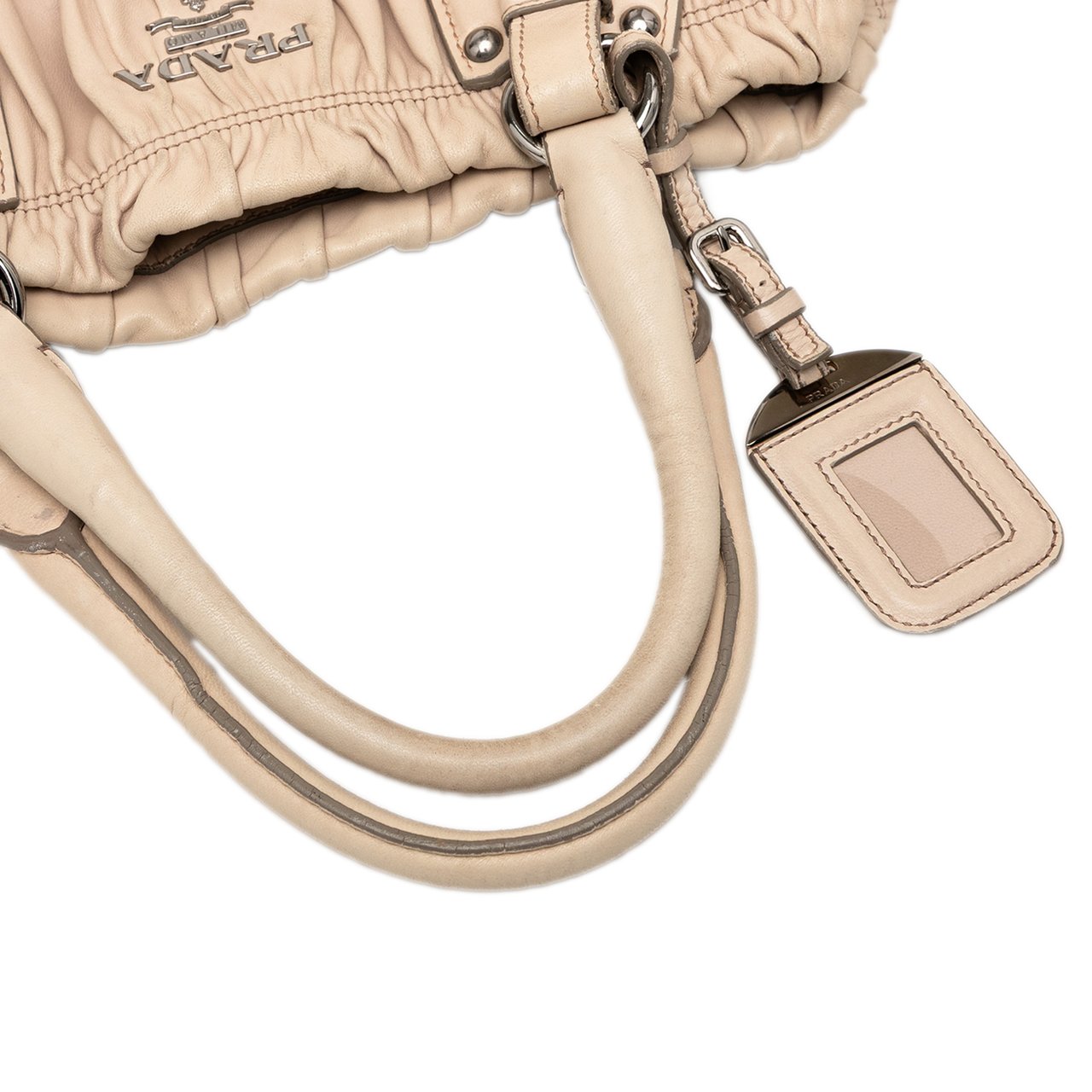 Prada Nappa Gaufre Satchel Bruin