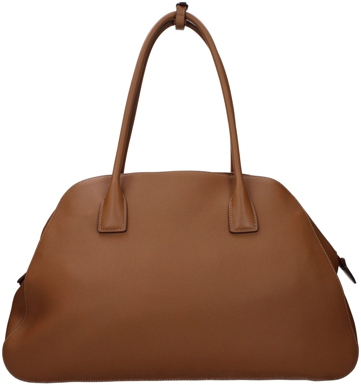 Prada Prada Brown Leather Shoulder Bag Bruin