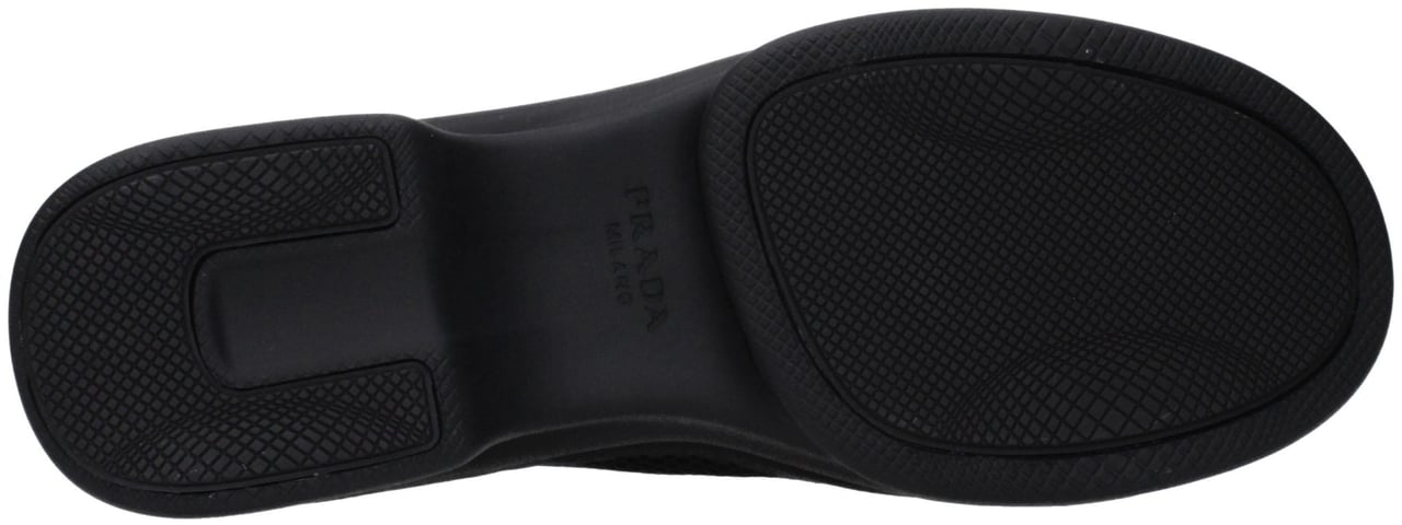 Prada Black Fabric Low Top Sneakers Zwart
