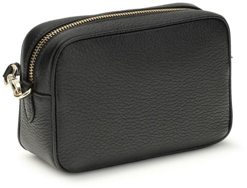 Prada Prada Black Calf Leather Bos Taurus Shoulder Bag Zwart