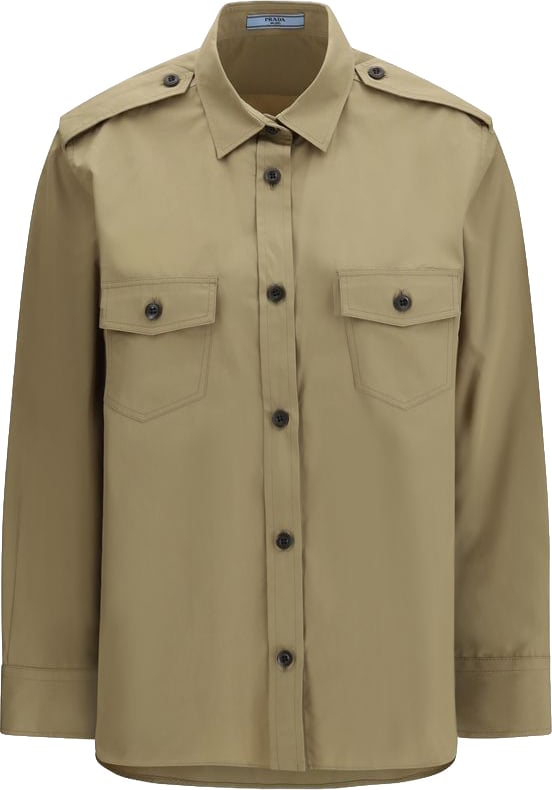 Prada Beige Cotton Shirt Beige