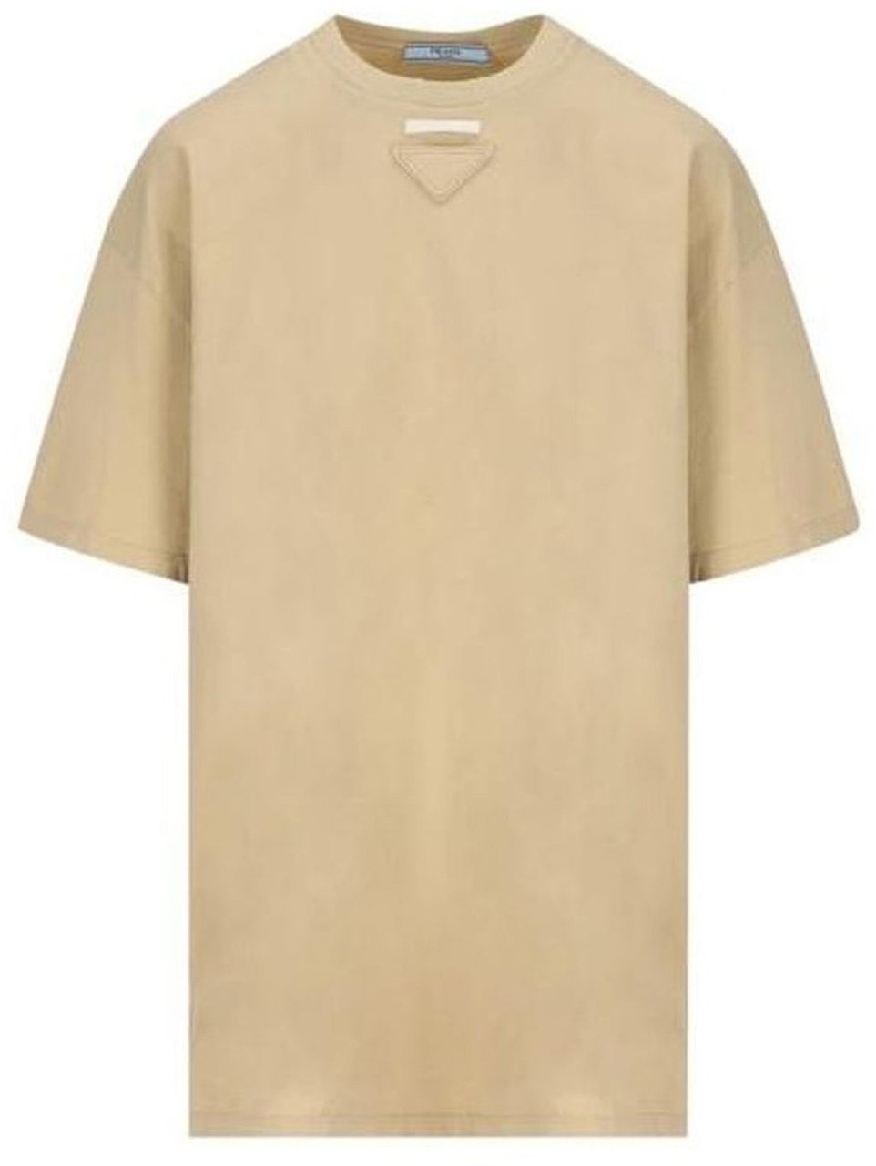 Prada Cotton Patch T-Shirt Beige