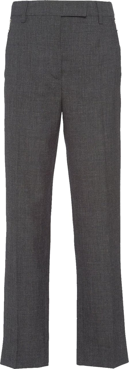 Prada Wool Pants Grijs