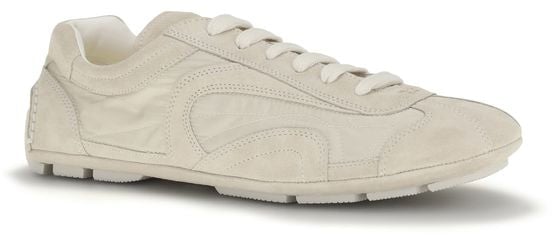 Prada Beige Calf Leather Bos Taurus Sneakers Beige