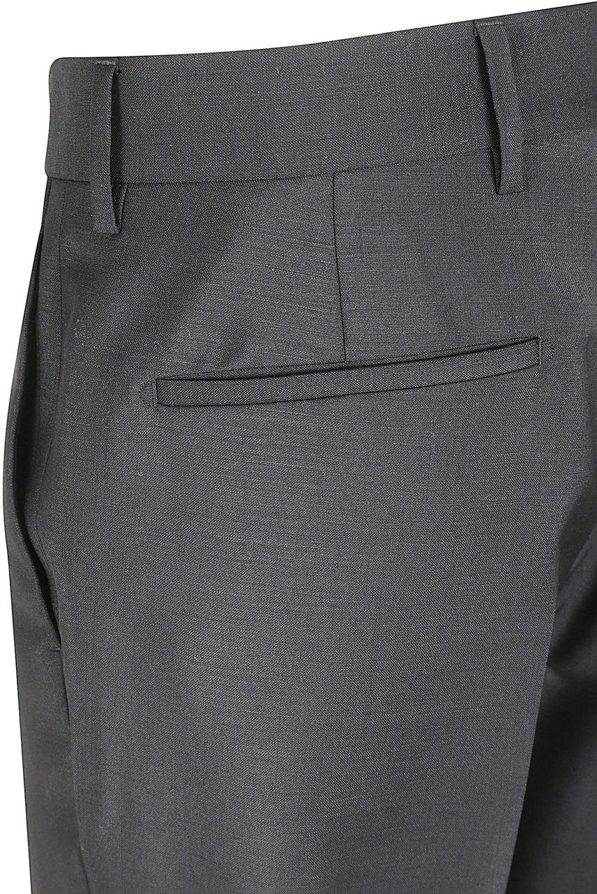 Prada Classic Wool Trousers Grijs