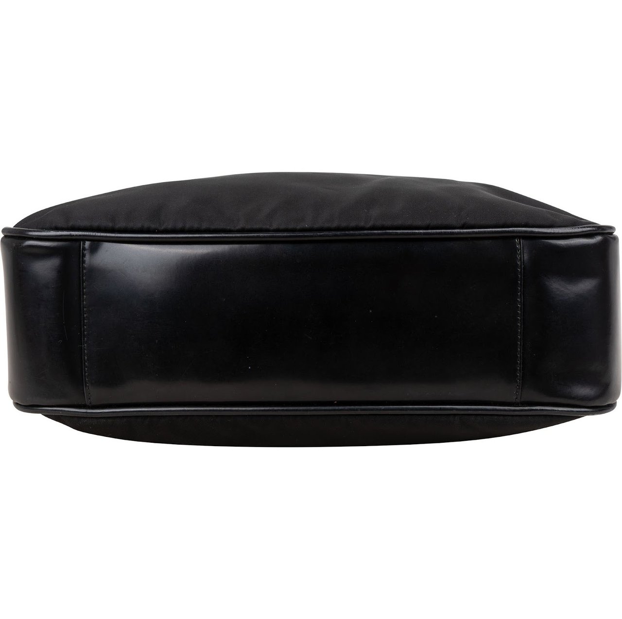 Prada Prada Tessuto Triangle Hobo Shoulder Bag Zwart