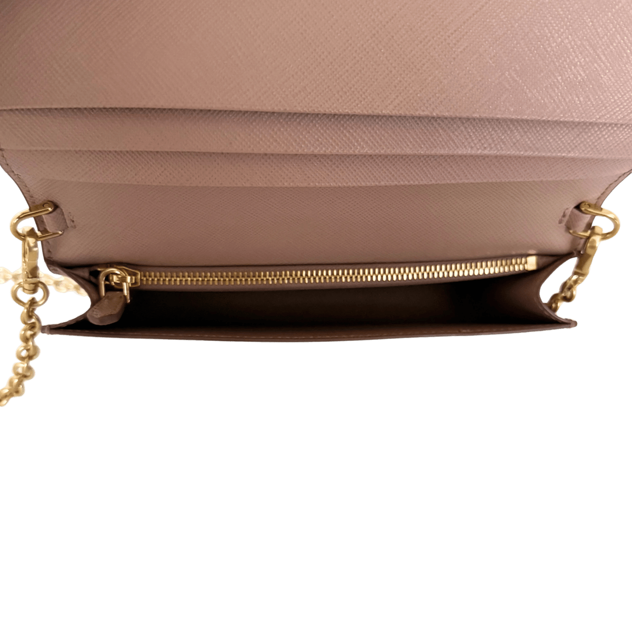 Prada Prada Wallet on Chain Mini Bandoliera Cipria Roze