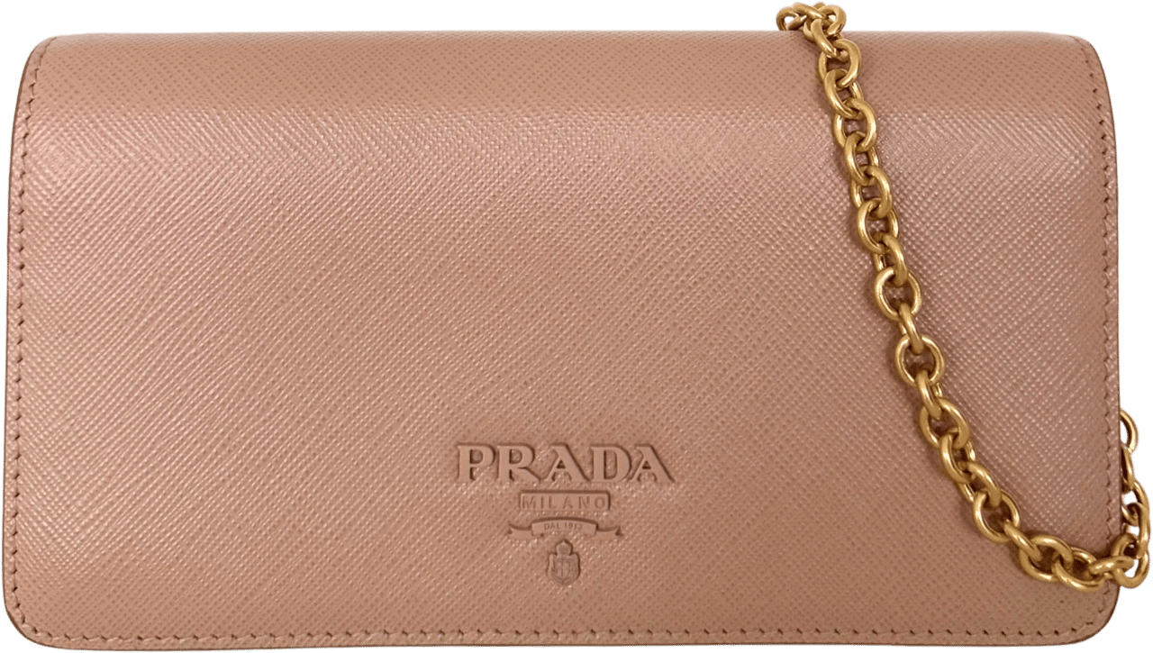 Prada Prada Wallet on Chain Mini Bandoliera Cipria Roze