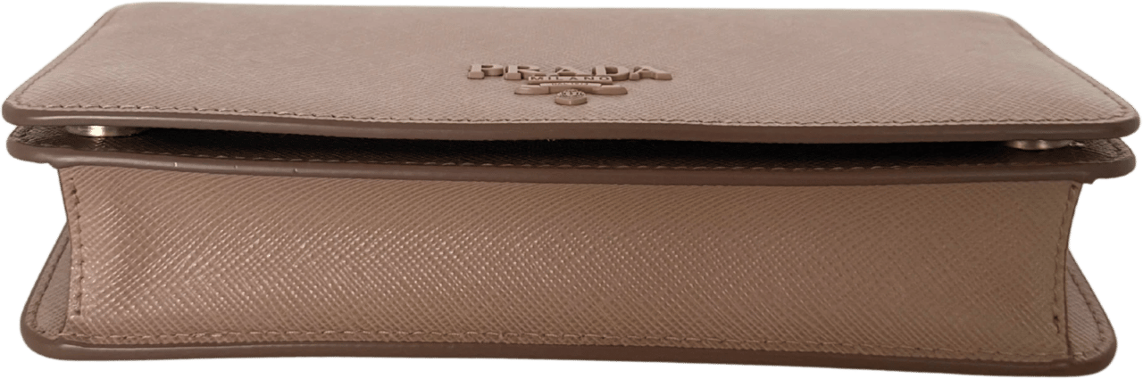 Prada Prada Wallet on Chain Mini Bandoliera Cipria Roze