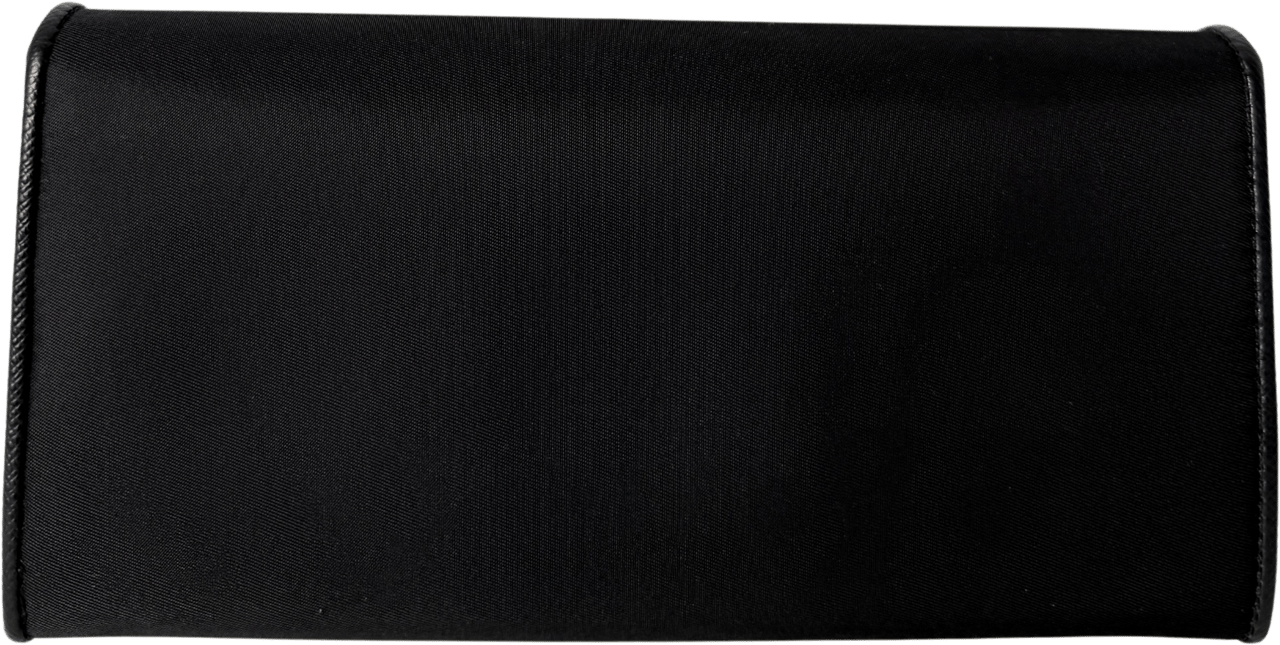 Prada Prada Geldbörse aus Nylon und Saffiano-Leder Schwarz Fullset / sehr gut Zwart