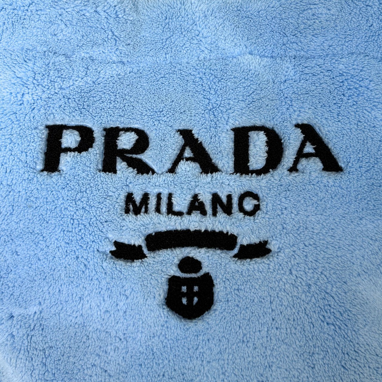 Prada Terry Tote Bag Celeste Blauw