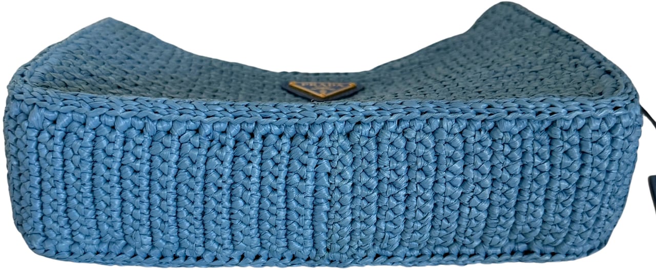 Prada Prada Re-Edition 2005 Raffia hellblau /neuwertig Blauw