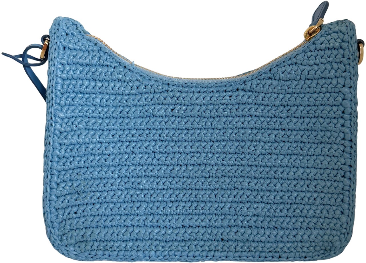 Prada Prada Re-Edition 2005 Raffia hellblau /neuwertig Blauw