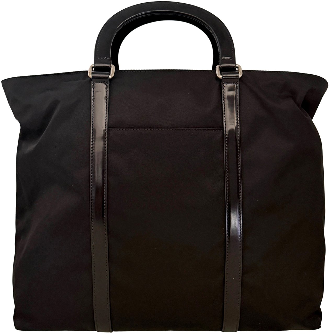 Prada Tessuto Satchel 2-way Bag Nylon / very good Zwart