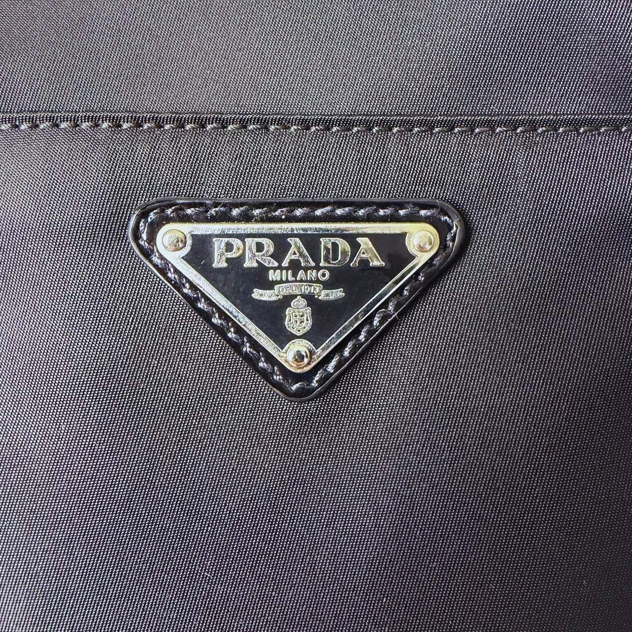 Prada Tessuto Satchel 2-way Bag Nylon / very good Zwart