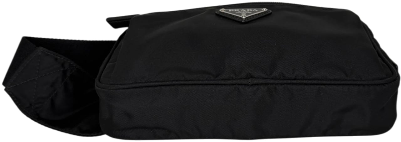 Prada Pre-Owned Kleine Tessuto Gürteltasche schwarz Zwart