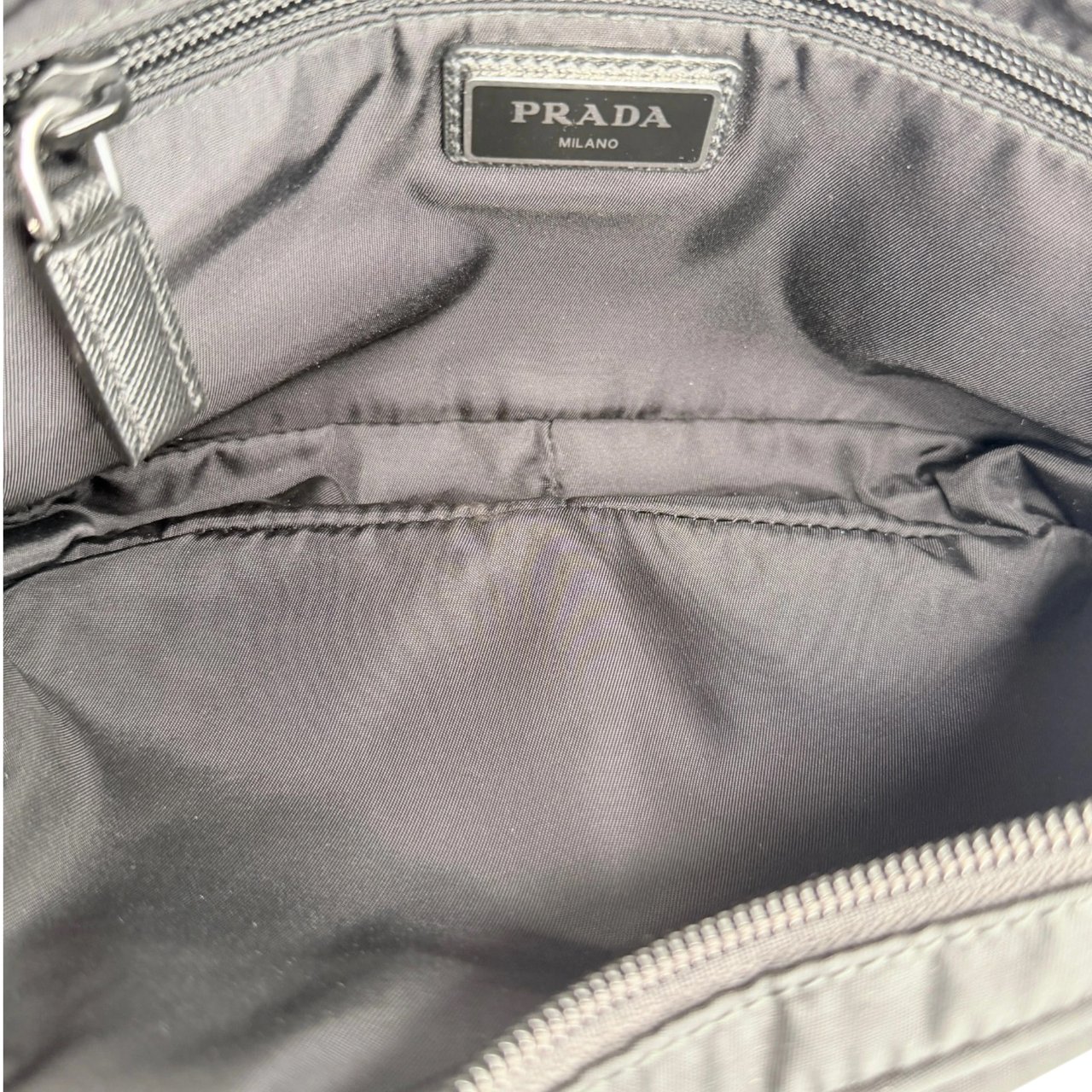 Prada Pre-Owned Kleine Tessuto Gürteltasche schwarz Zwart