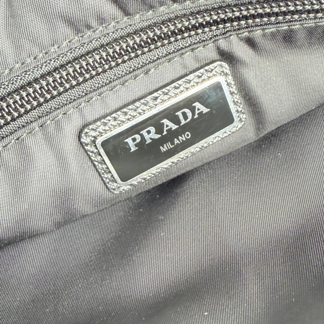 Prada Pre-Owned Kleine Tessuto Gürteltasche schwarz Zwart