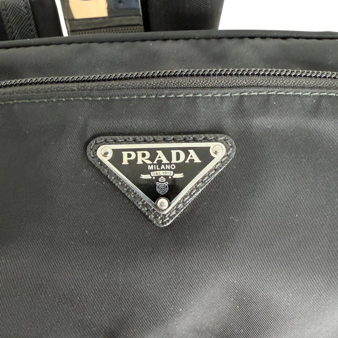 Prada Pre-Owned Kleine Tessuto Gürteltasche schwarz Zwart