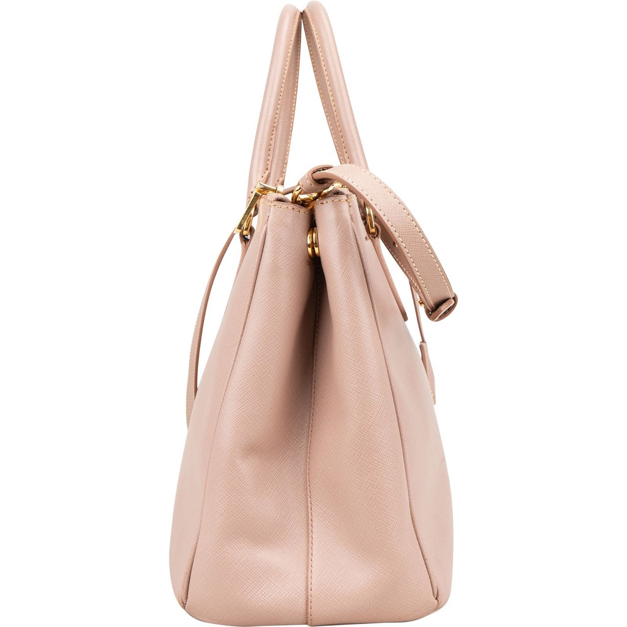 Prada Prada Saffiano Leather Galleria Handbag Rood