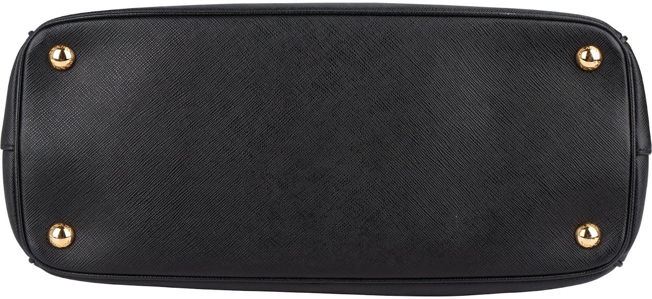 Prada Prada Saffiano Leather Galleria Handbag Zwart