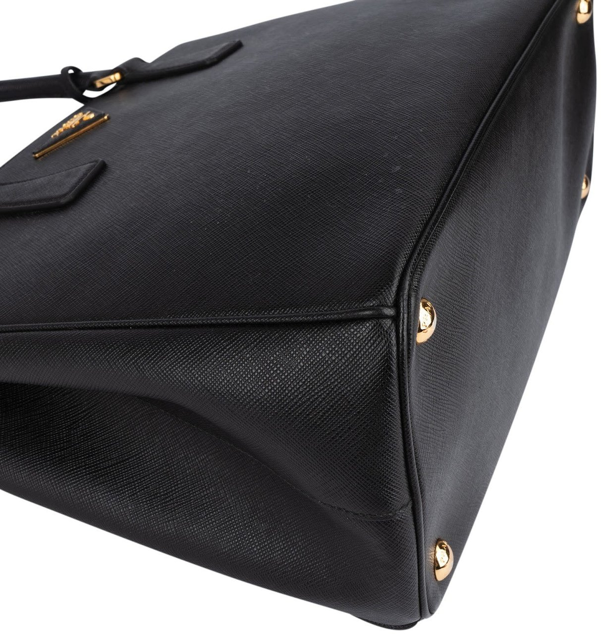 Prada Prada Saffiano Leather Galleria Handbag Zwart