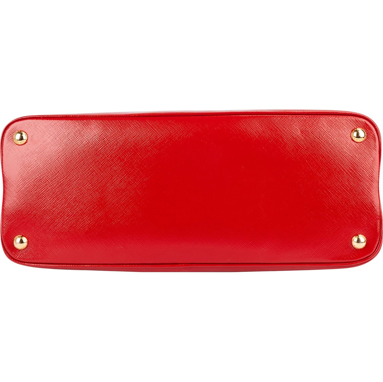 Prada Patent Saffiano Vernice Promenade Handbag Rood