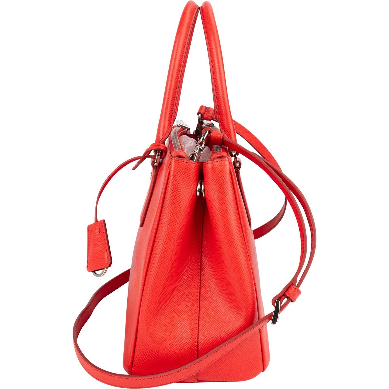 Prada Saffiano Leather Galleria Handbag Rood