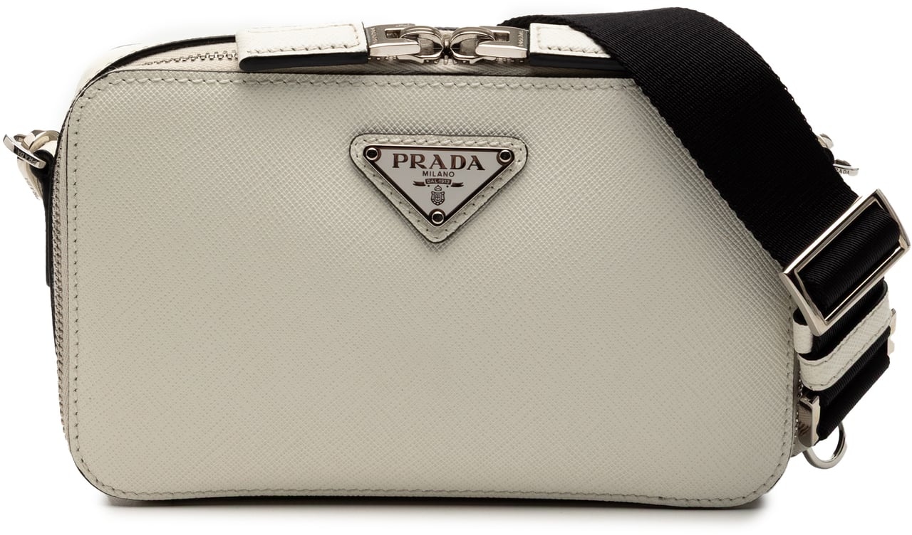 Prada Saffiano Brique Crossbody Wit