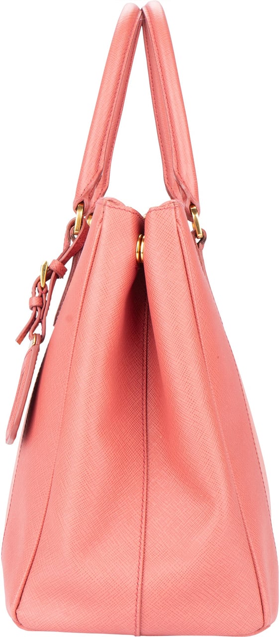 Prada Prada Bicolor Rose Saffiano Leather Galleria Handbag Divers