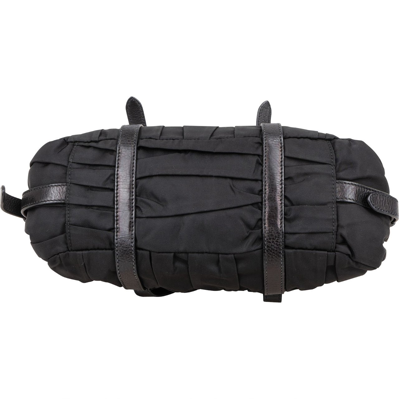Prada Quilted Tessuto Gaufre Small Satchel Handbag Zwart