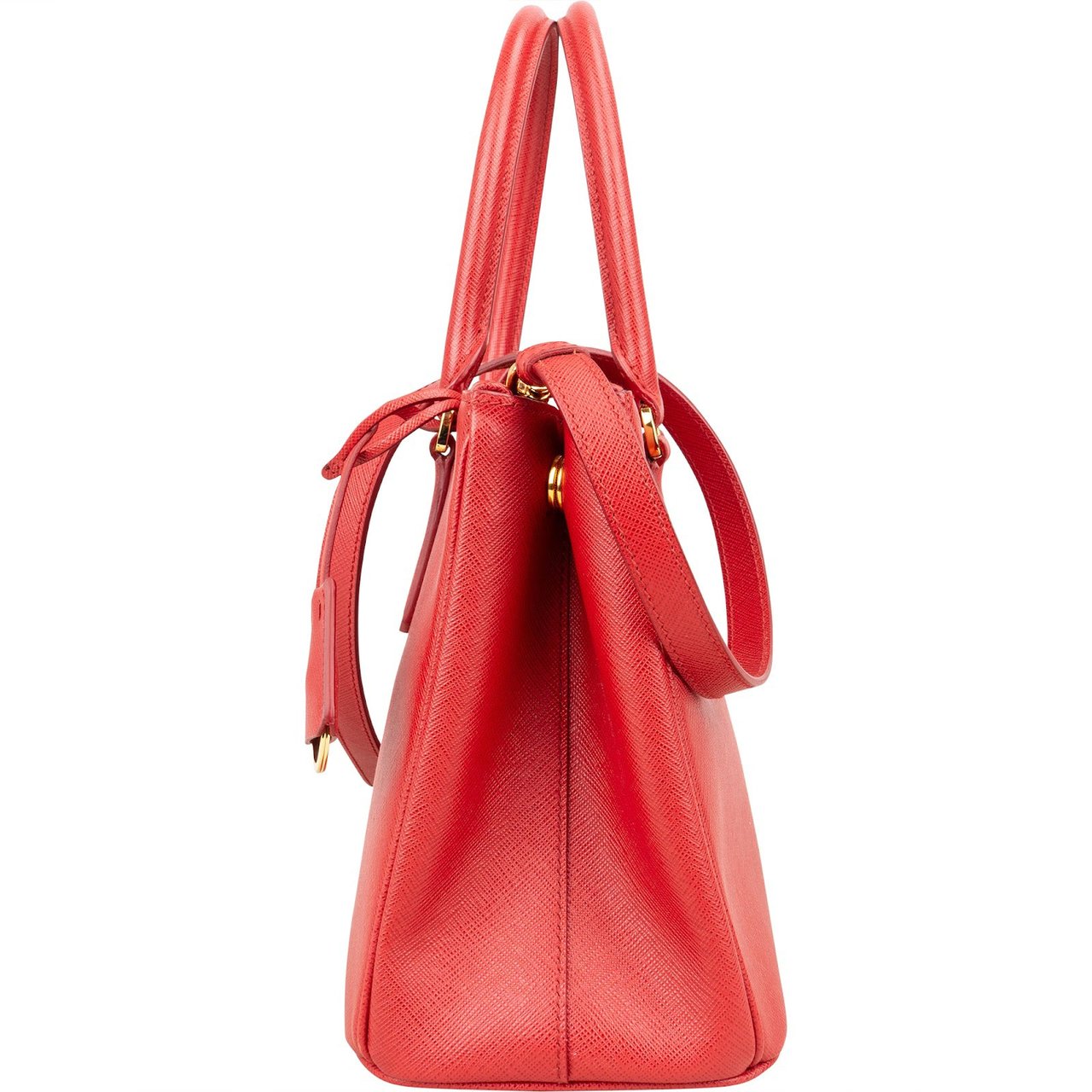 Prada Saffiano Leather Galleria Handbag Rood