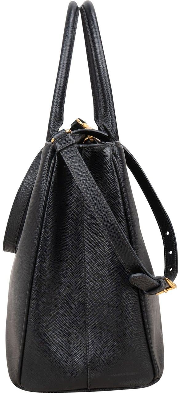Prada Saffiano Leather Galleria Handbag Zwart