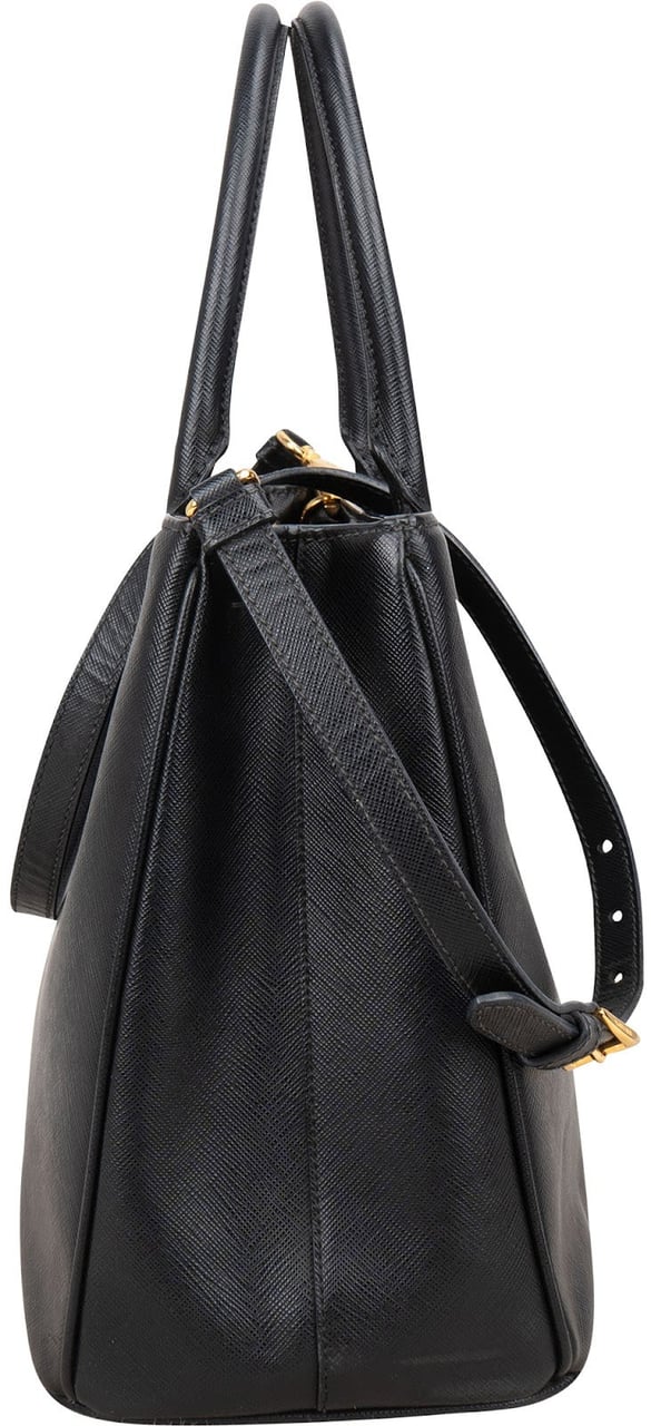 Prada Saffiano Leather Galleria Handbag Zwart