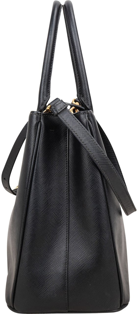 Prada Saffiano Leather Galleria Handbag Zwart