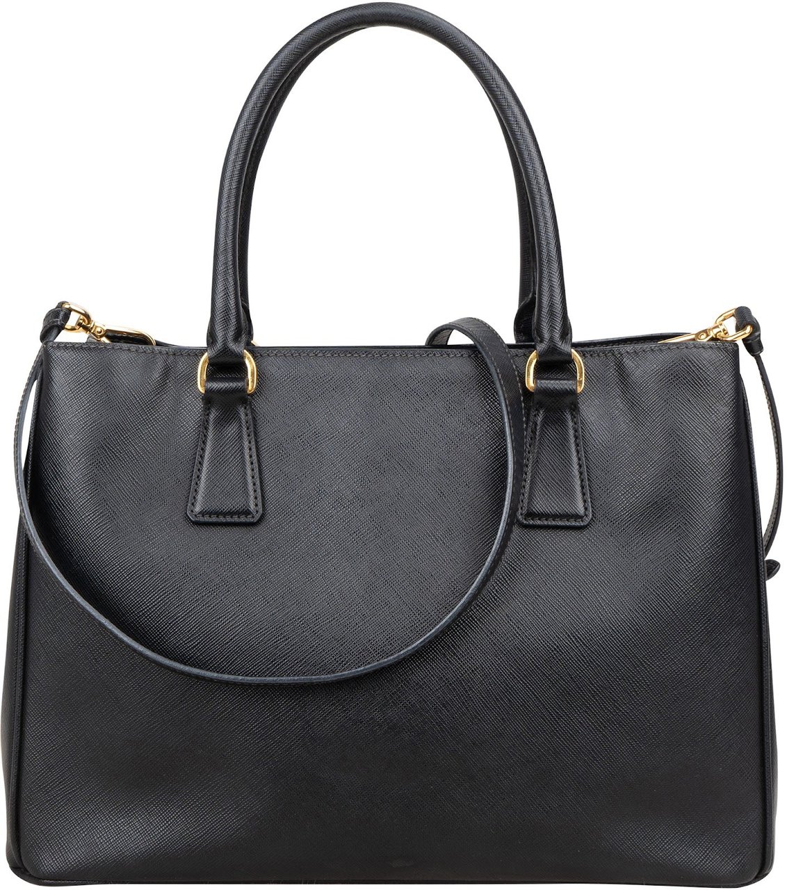 Prada Saffiano Leather Galleria Handbag Zwart